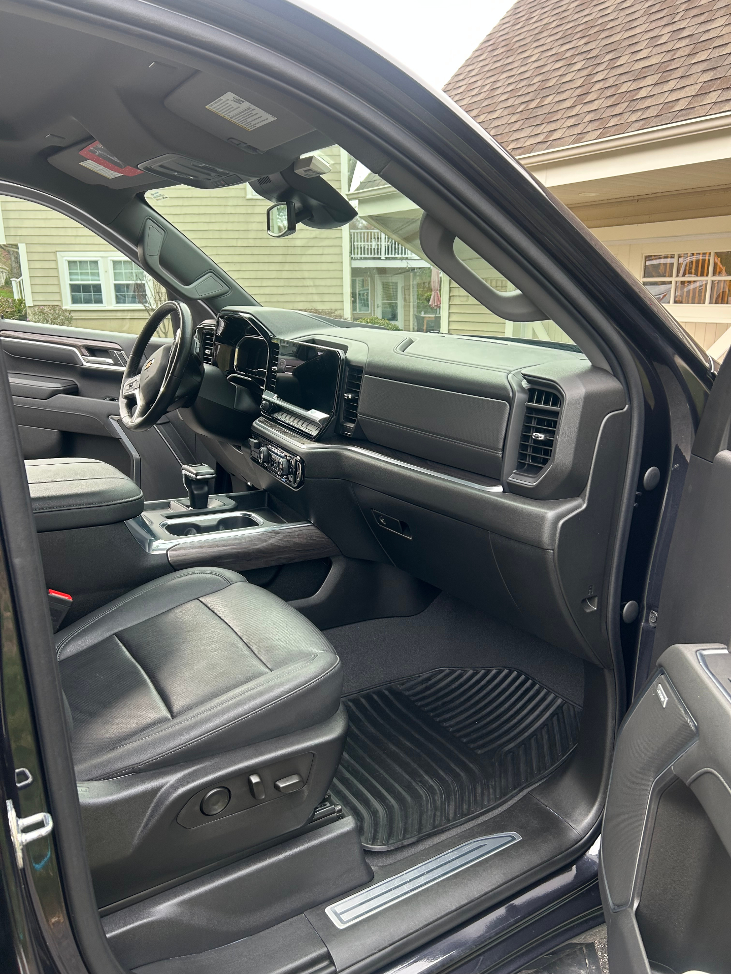 Pristine Chevy Silverado interior after detailing